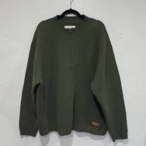Filsons Wool Guide Sweater In Green Size 2X